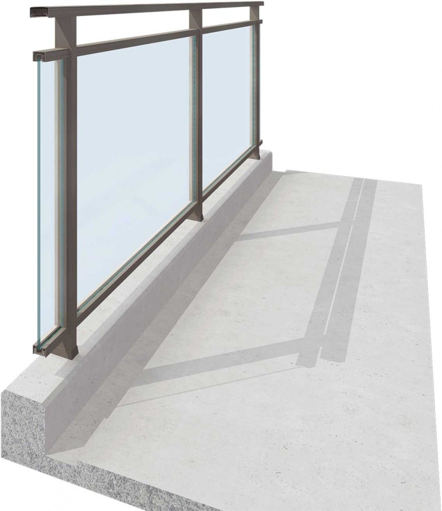 アルミ手すり 『パネル･ガラスタイプ』 | 井上商事